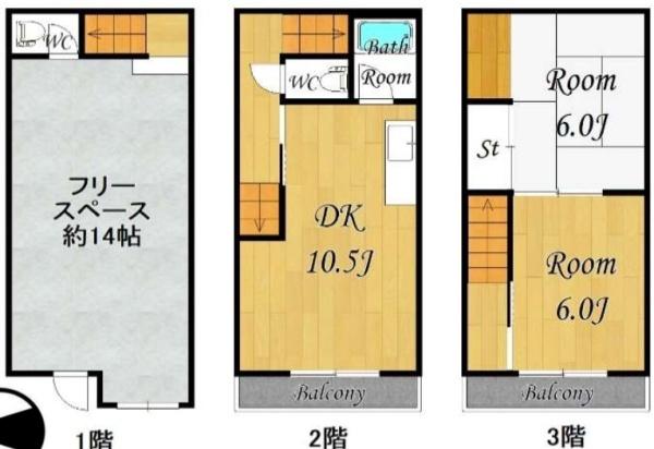大阪市淀川区三津屋南1丁目　中古テラス