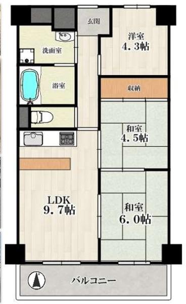 日商岩井泉尾マンション１号棟