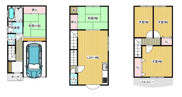 大阪市城東区鴫野東1丁目　中古戸建