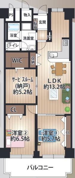ローレルハイツ北天満１号棟