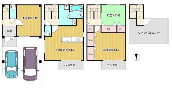 大阪市此花区西九条2丁目　中古戸建