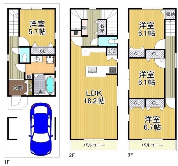 大阪市大正区小林東3丁目新築戸建　2号地