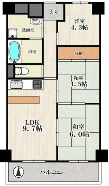 日商岩井泉尾マンション1号棟