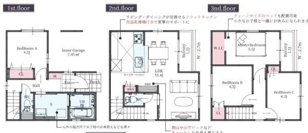 大阪市東淀川区柴島2丁目1号棟　新築戸建