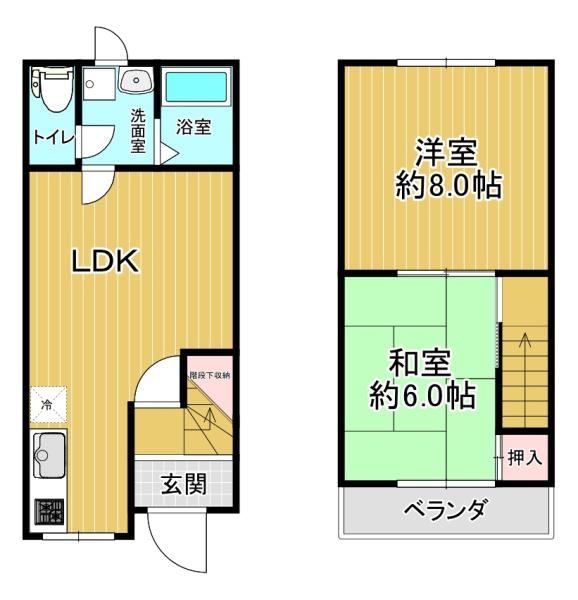 大阪市此花区西九条1丁目　中古テラス