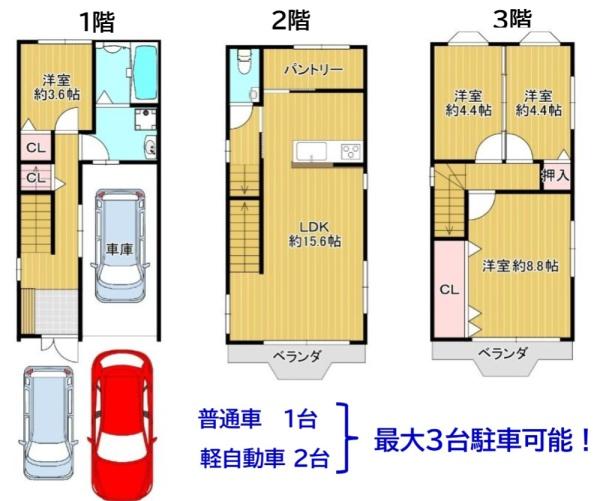 大阪市北区長柄中３丁目の中古一戸建て