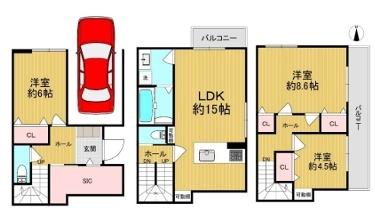 大阪市東淀川区柴島2丁目　新築戸建