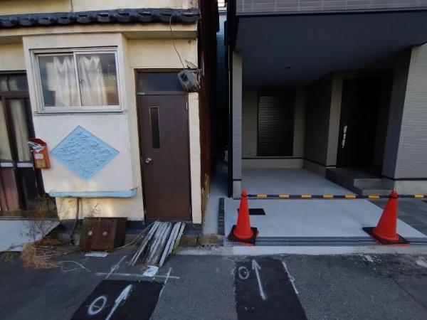 大阪市港区八幡屋2丁目 新築戸建(前面道路含む現地写真)
