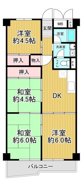 西道頓堀コーポ1号棟