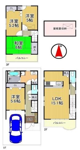 大阪市此花区伝法3丁目　中古戸建