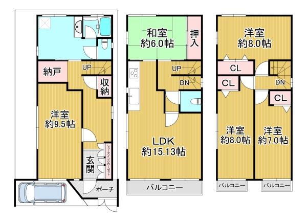 茨木市沢良宜西4丁目　中古戸建