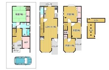 大阪市福島区海老江３丁目の中古一戸建て