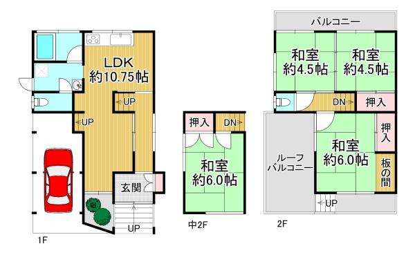 枚方市東船橋2丁目 中古戸建
