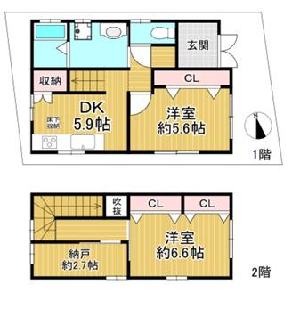 大阪市西淀川区福町2丁目　中古戸建