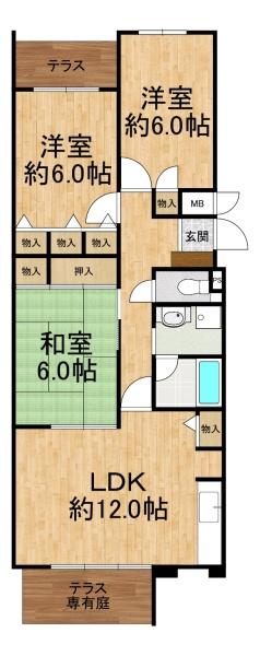 グリーンタウン東香里マンションB棟