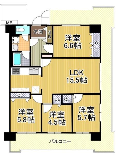 千舟リバーサイドヴィラ　D号棟