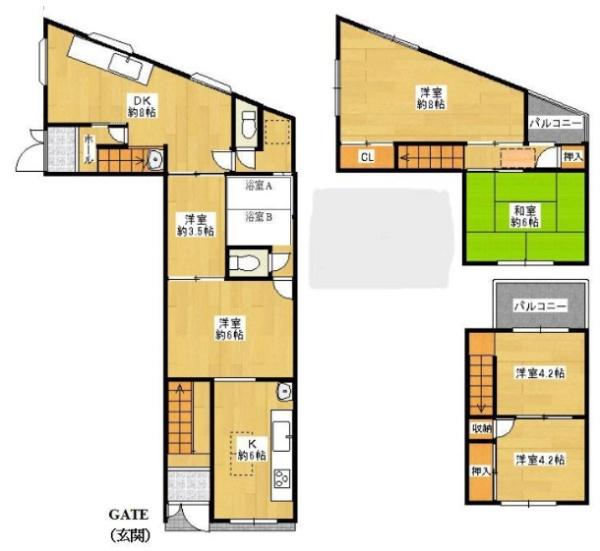 大阪市北区浮田１丁目　中古戸建