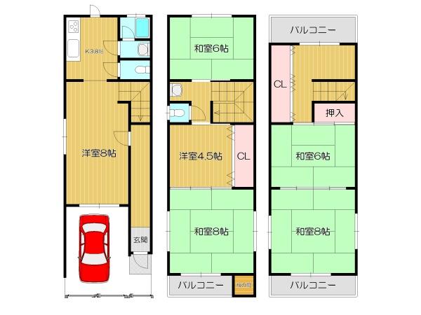 尼崎市浜田町５丁目の中古一戸建て