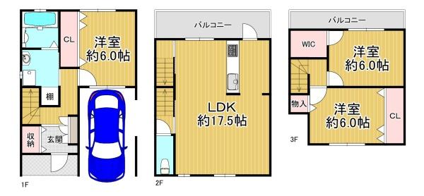 大阪市大正区泉尾3丁目　中古戸建