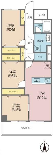 西道頓堀コーポ１号棟