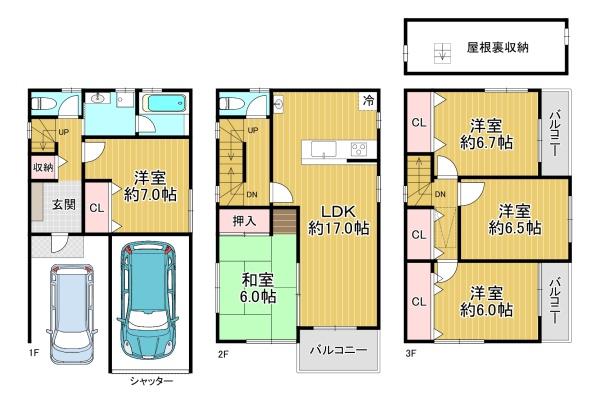 大阪市此花区酉島６丁目の中古一戸建て