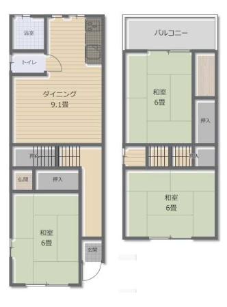 大阪市港区港晴4丁目　中古戸建