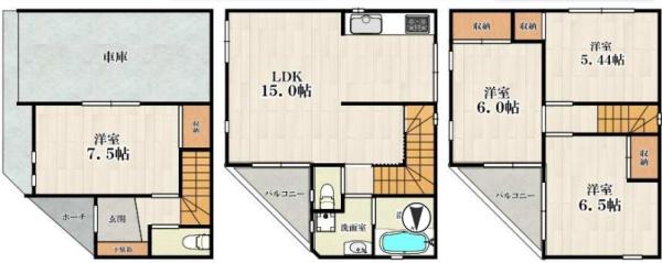 大阪市福島区海老江6丁目　中古戸建