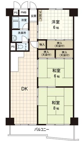 西道頓堀コーポ1号棟