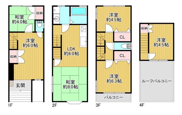 大阪市西成区千本北２丁目の中古一戸建て