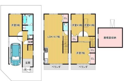 大阪市東淀川区下新庄4丁目　中古戸建