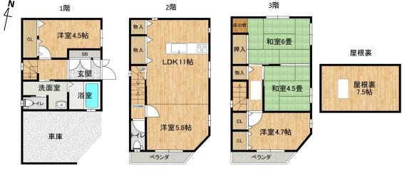 大阪市此花区伝法5丁目 中古戸建