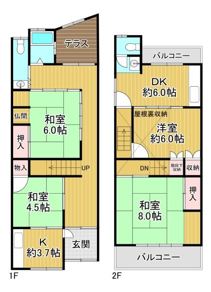 尼崎市杭瀬北新町3丁目　中古テラスハウス