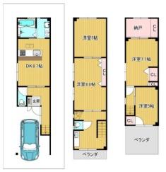 大阪市西淀川区花川1丁目 中古戸建