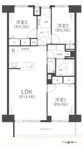 ファミールハイツ北大阪２号棟