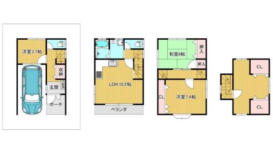 大阪市東淀川区瑞光2丁目　中古戸建