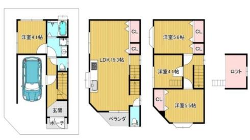 大阪市東淀川区上新庄2丁目　中古戸建