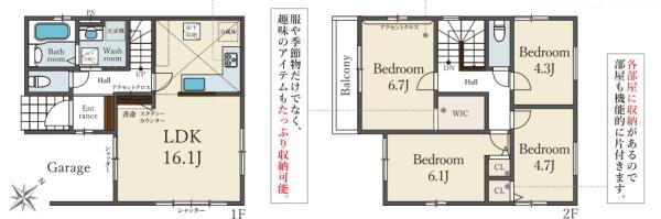 大阪市西淀川区中島1丁目戸建　1期1号棟
