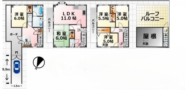 大阪市東淀川区豊里4丁目　中古戸建
