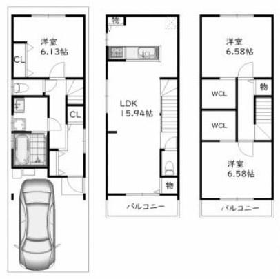 京都市山科区小山中ノ川町　新築戸建