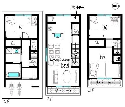 京都市上京区柏清盛町　1号地　新築戸建