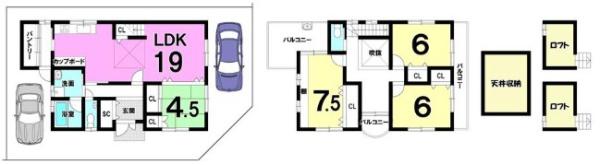 京都市北区大宮田尻町の中古一戸建て