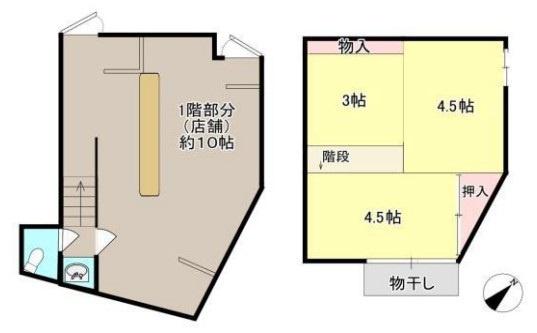 京都市南区唐橋川久保町　店舗付中古戸建