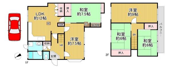 京都市伏見区醍醐勝口町　中古テラスハウス