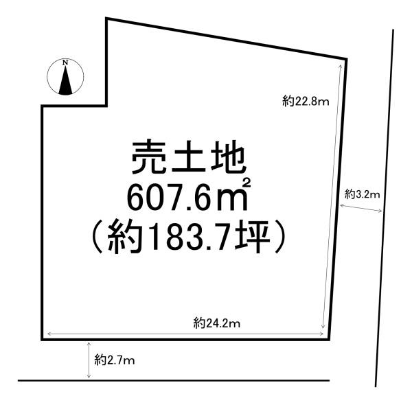 南丹市八木町観音寺山ノ下　建築条件無売土地