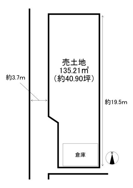 岡山市東区政津　上物有売土地