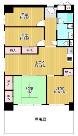 桂川ハイツ4号棟