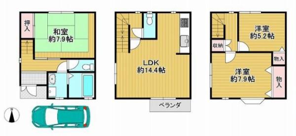 京都市伏見区新町1丁目　中古戸建