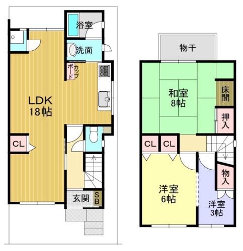 京都市右京区嵯峨広沢北下馬野町　中古戸建