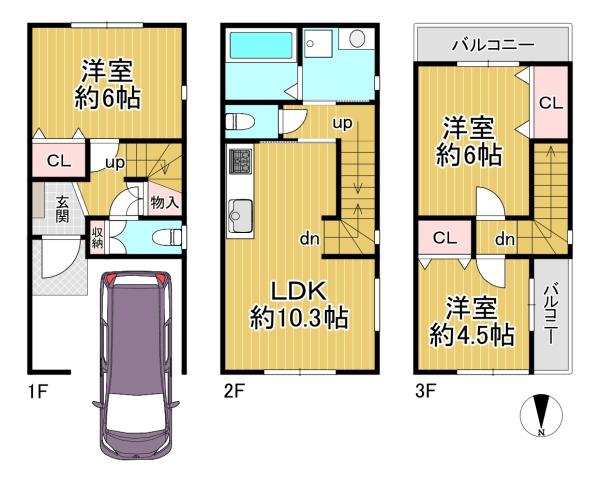 京都市南区久世上久世町　古家付売土地
