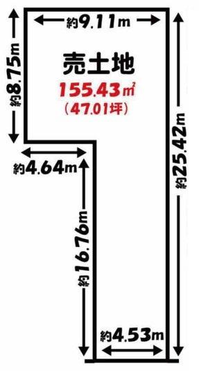 京都市下京区樽屋町　建築条件無売土地